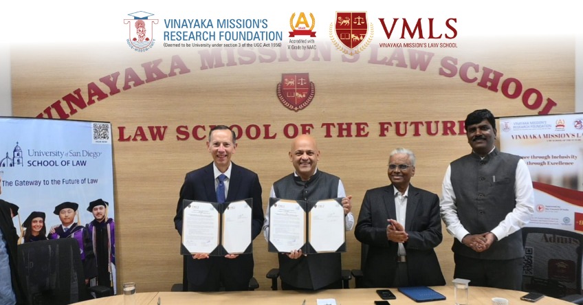 Vinayaka Mission’s Law School Signs International MoU with University of San Diego, Expanding Global Learning Opportunities 5 WhatsApp Image 2026 01 21 at 14.40.52