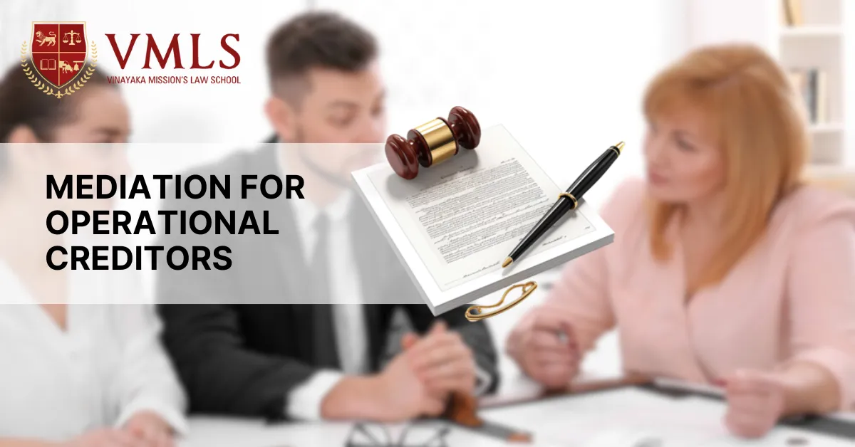 Mediation for Operational Creditors
