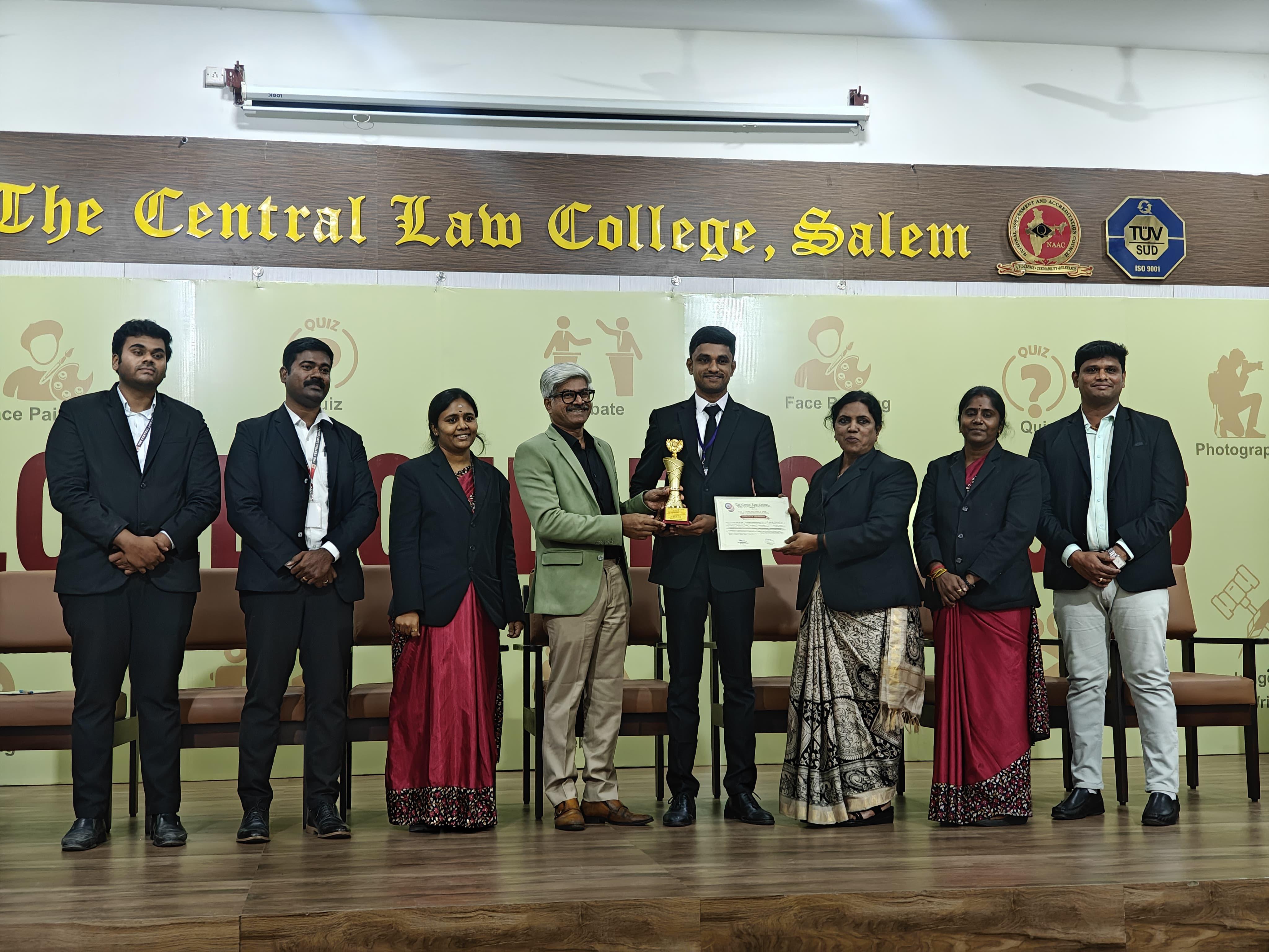 Vigneshwaran K Wins Debate Competition